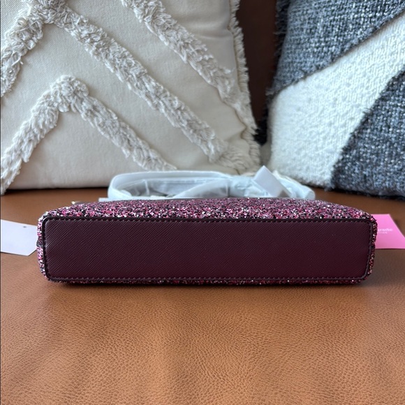 Kate Spade Flash Glitter Crossbody Bag, Cherrywood, NWT - Picture 7 of 14